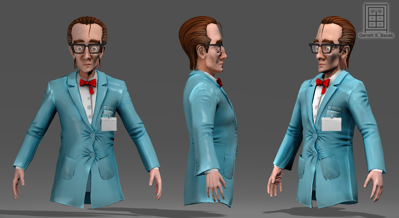 Dr. Lloyd Margulis - Rob And Glob<br>A Non-Player Character from my Thesis, Rob and Glob<br>Rendered in UDK